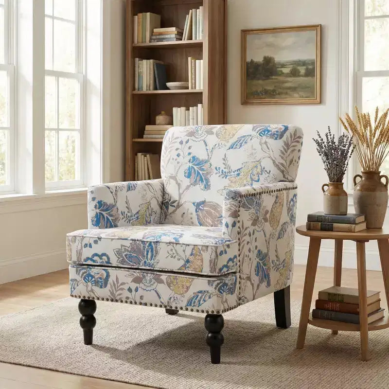 Christopher Knight Home Harrison Contemporary Fabric Upholstered Club Chair with Nailhead Trim