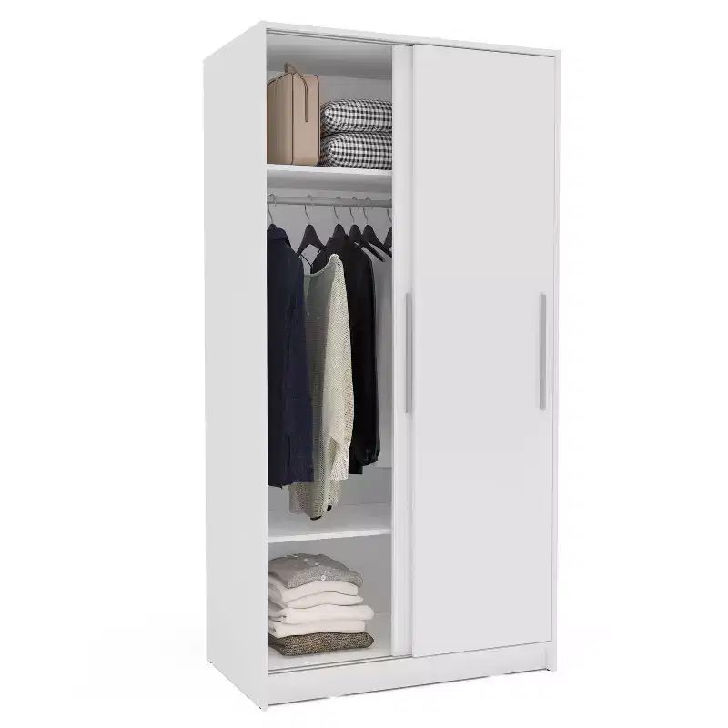 Denmark 2 Clothing Armoire Modern Fixed