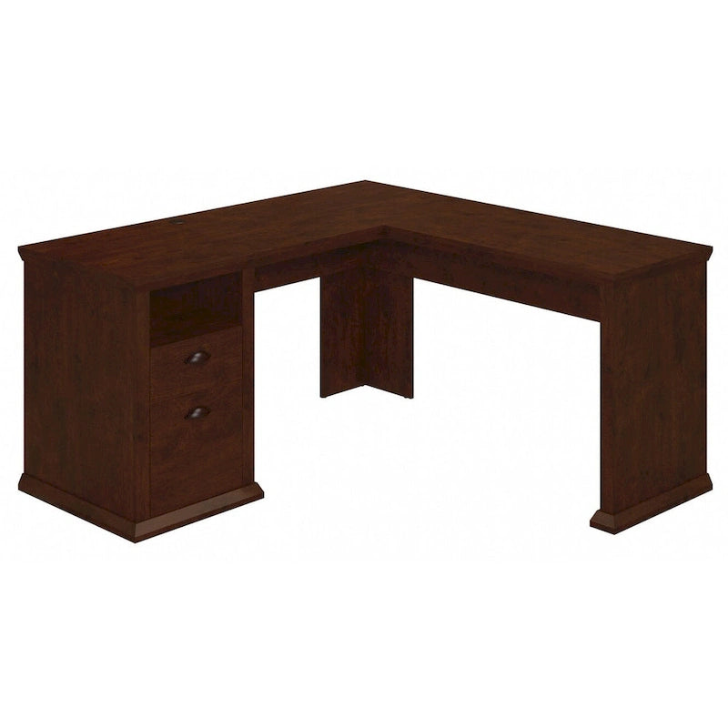 60W L-Shaped Office Desk with Storage