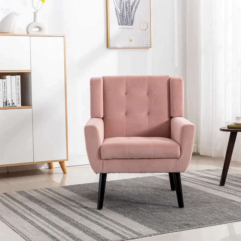 Soft Velvet Ergonomics Accent Chair for Living Room