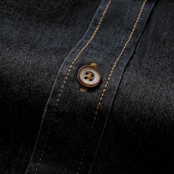 Men's Long Sleeve Denim Shirt �C Slim Fit Cotton Casual Button-Down