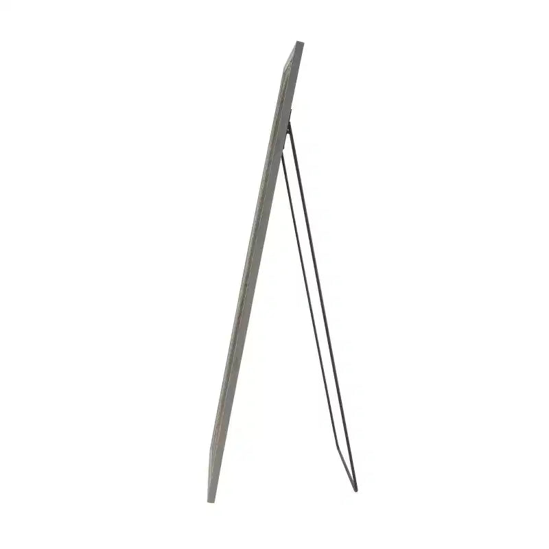 Natural wood brown console mirror: Bohemian style, rectangular, no assembly required.
