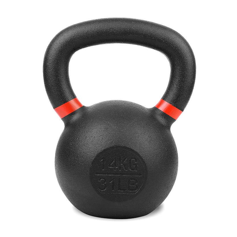 Cast Iron Kettlebells Set ¨C Solid Iron, Rust Resistant Coating, Ergonomic Grip ¨C Full Body Strength & Power Training ¨C Ideal for Home Gyms