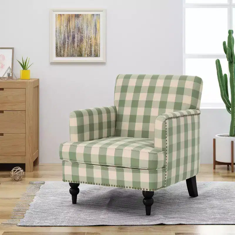 Christopher Knight Home Harrison Contemporary Fabric Upholstered Club Chair with Nailhead Trim