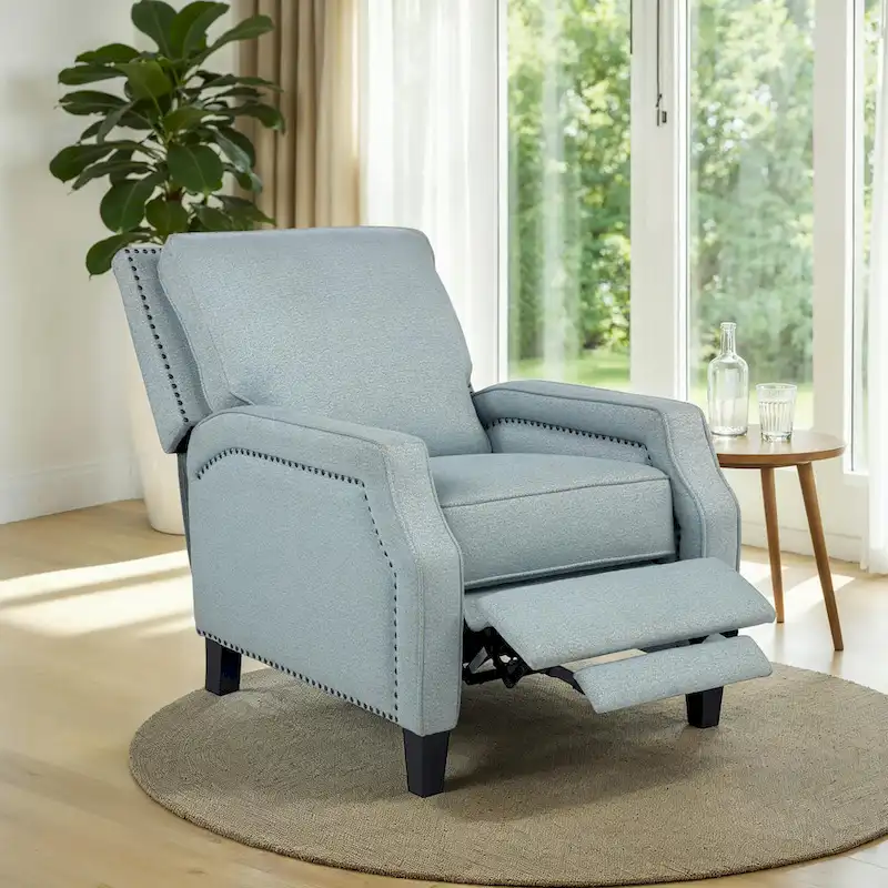 Upholstered Push Back Recliner