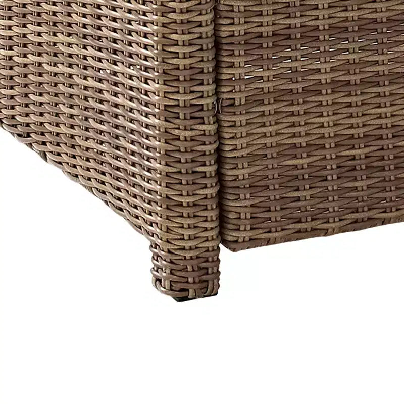 Bradenton 5pc Outdoor Wicker Conversation Set with Fire Table - Crosley