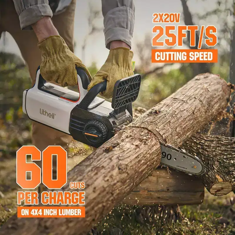 Litheli 12" 20V Brushless Battery Chainsaw