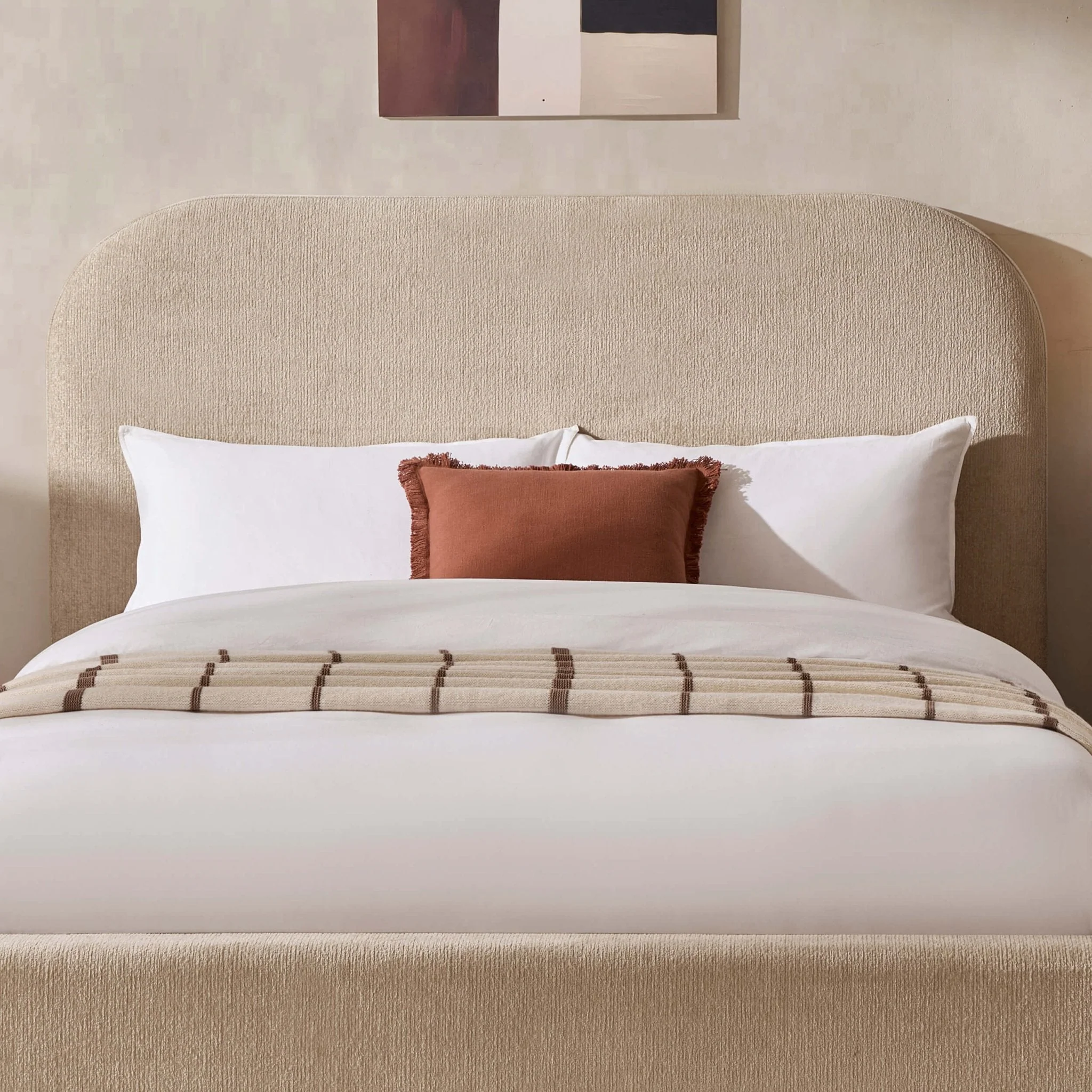 Storage Bed - Textured Oatmeal
