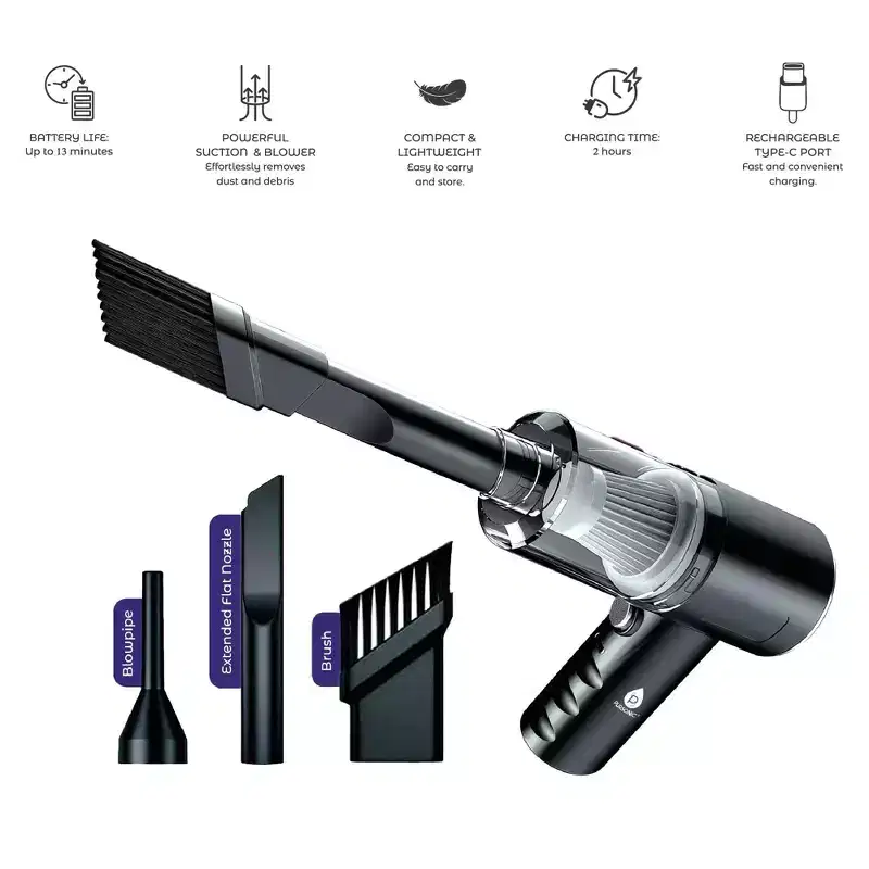 Handy Solutions 16-Piece Tool Kit + Cordless Power Scrubber + 2-in-1 Mini Wireless Vacuum & Air Duster Bundle