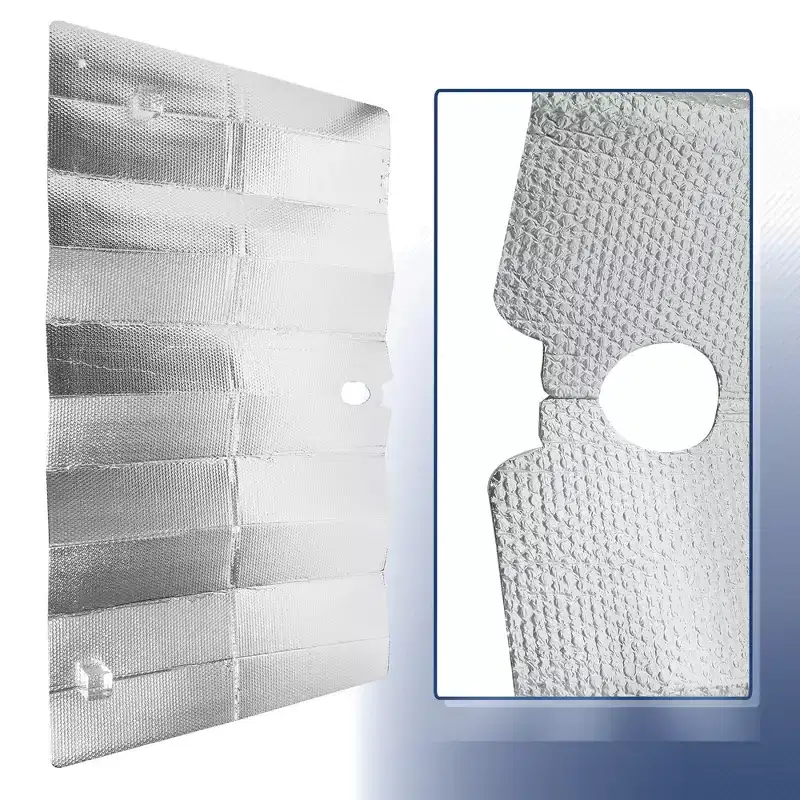 Unique Bargains Car Front Windshield Interior Anti-UV Against Heat Rays Sun Shade Silver Tone 59.06''x31.5'' 1 Pc