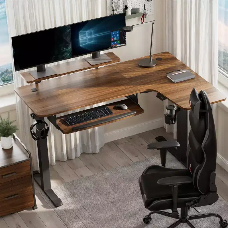 EUREKA ERGONOMIC 60x23 L Shaped Standing Desk with Accessories Set