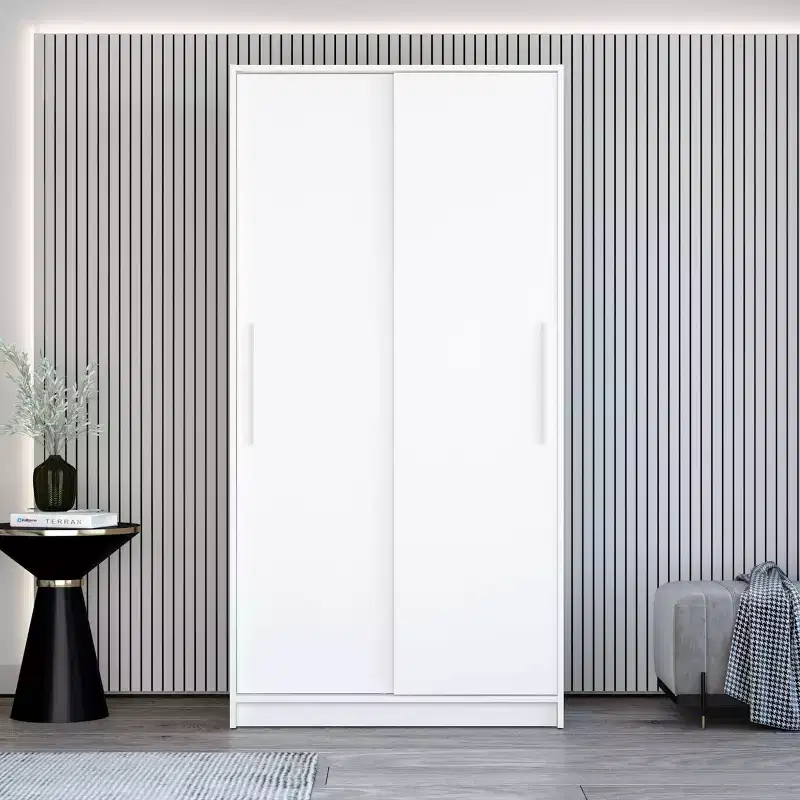 Denmark 2 Clothing Armoire Modern Fixed