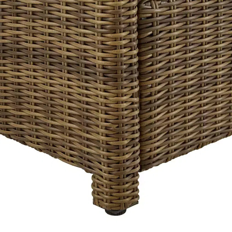 Bradenton 5pc Outdoor Wicker Conversation Set with Fire Table - Crosley