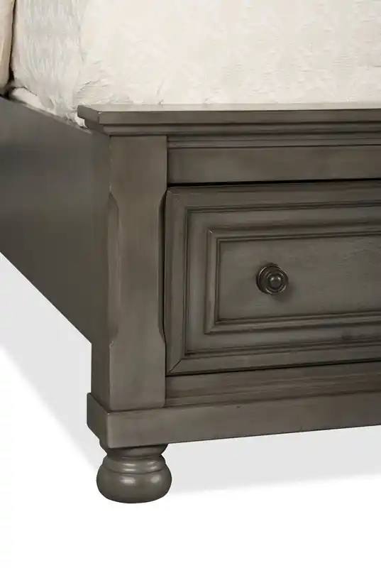 Platform Storage Bed with Headboard & Frame