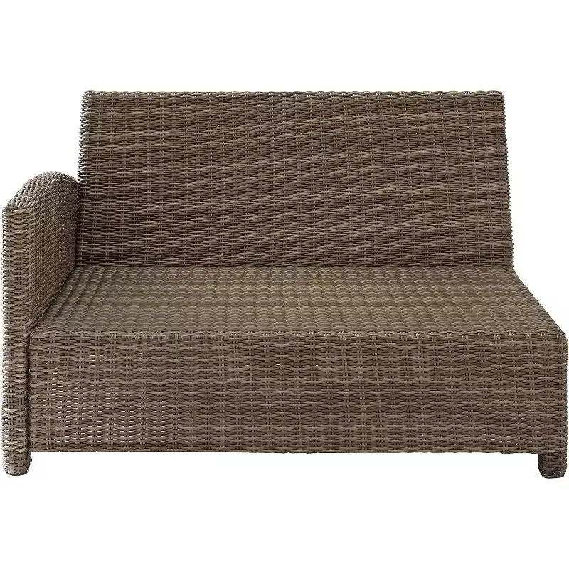 HomeStock Bradenton Outdoor Wicker Sectional Sofa