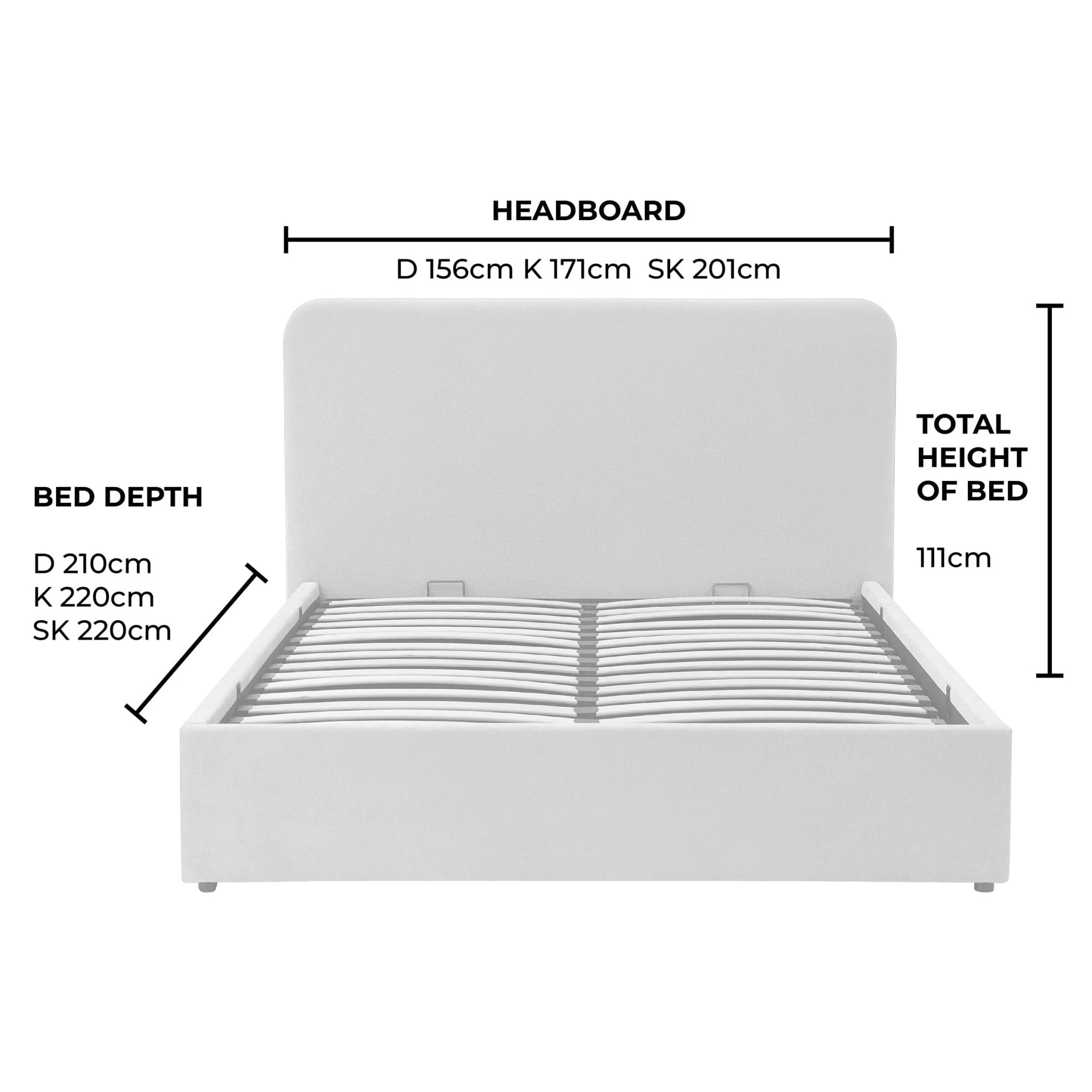 Storage Bed - Bright Orange