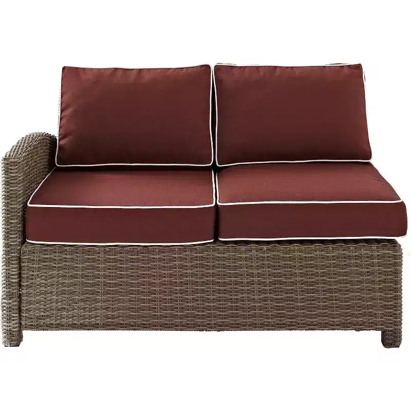 HomeStock Bradenton Outdoor Wicker Sectional Sofa
