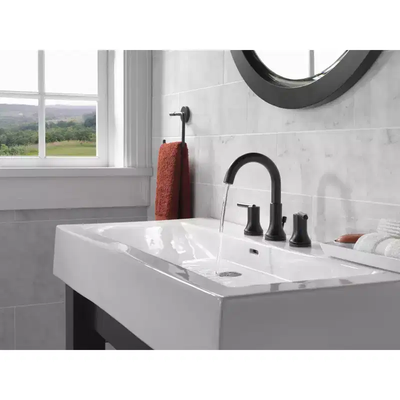 Delta Faucets Trinsic Two Handle Widespread Bathroom Faucet