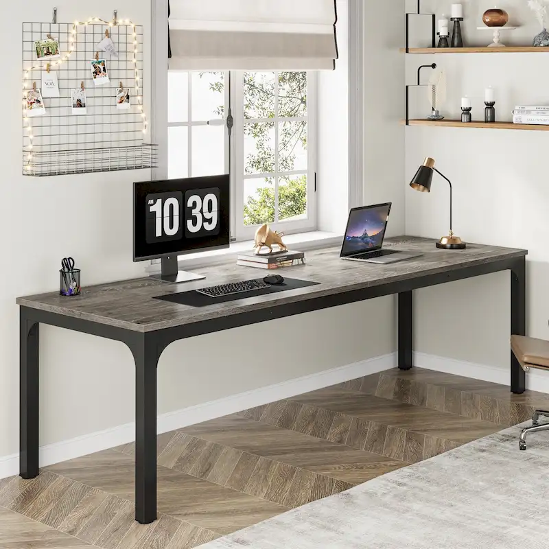 78.74 inch Extra Long 2 Person Double Computer Desk for Home Office