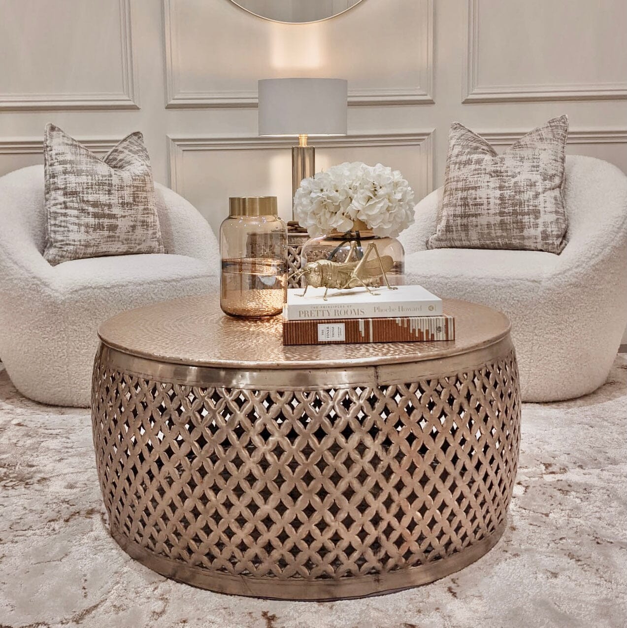 Gold Round Coffee Table