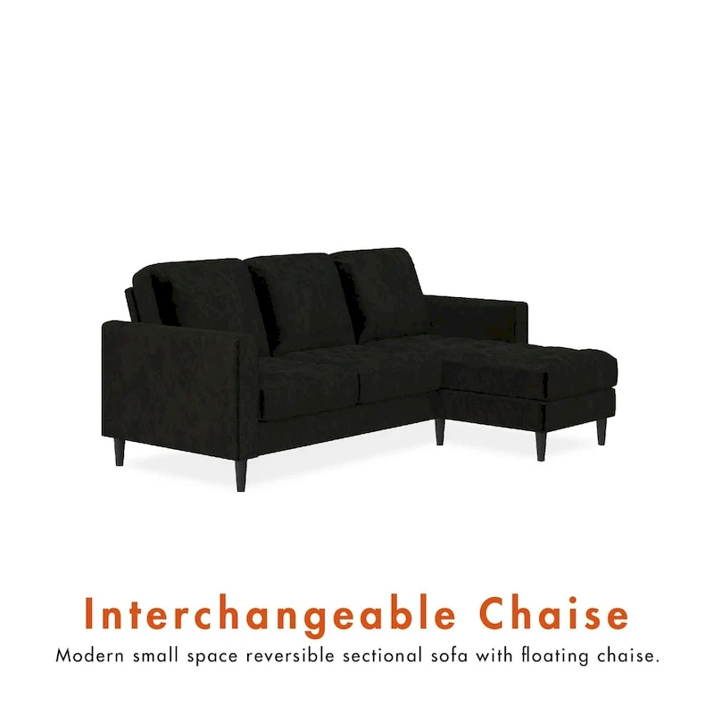 CosmoLiving by Cosmopolitan Strummer Reversible Sectional Sofa Couch