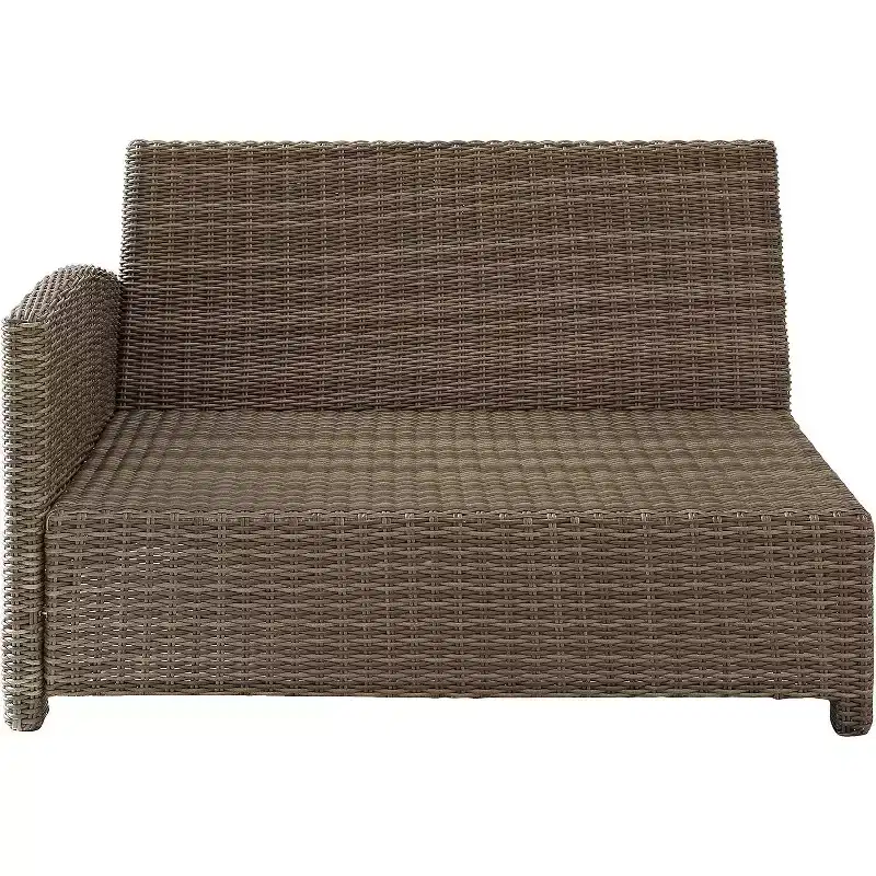 HomeStock Bradenton Outdoor Wicker Sectional Sofa