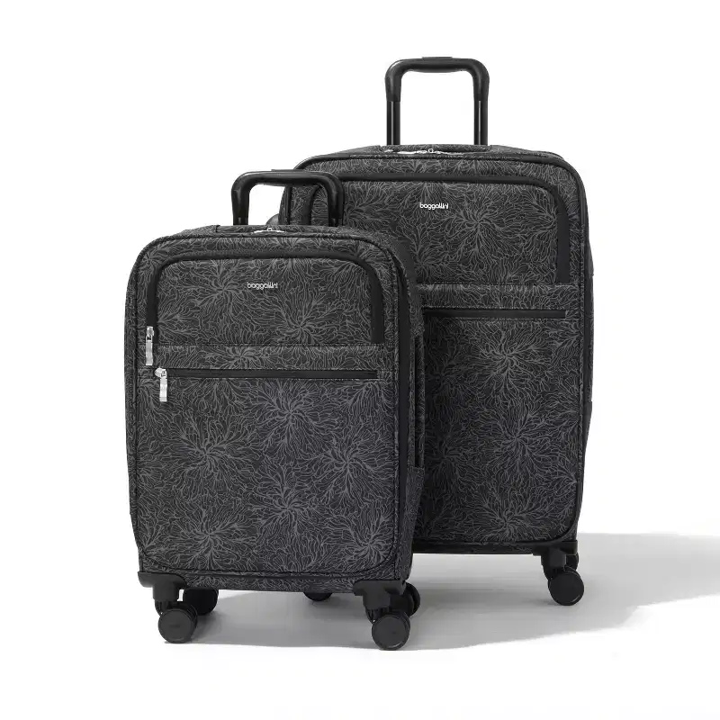 baggallini Luggage Set Carry-On and Large Checked Suitcase Bundle