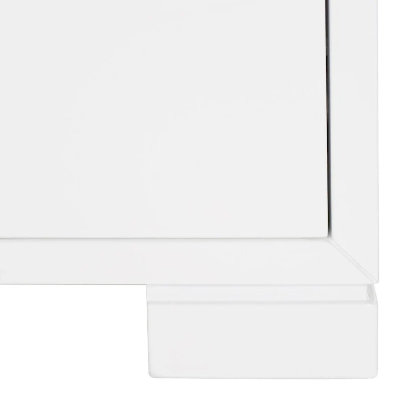 White and Gold Lacquer Chest - 24 W x 18 D x 26 H