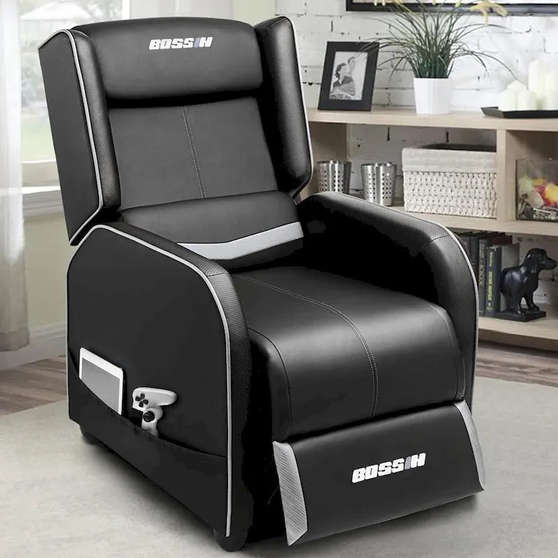 PU Leather Ergonomic Gaming Single Recliner Sofa for Living Room
