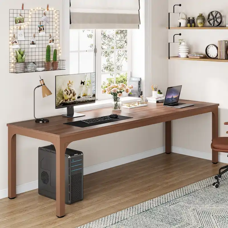 78.74 inch Extra Long 2 Person Double Computer Desk for Home Office