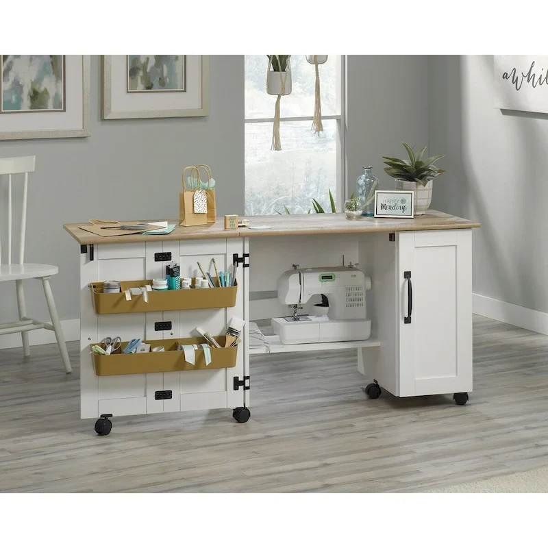 Collection Easy Rolling Sewing and Craft Table/Cart