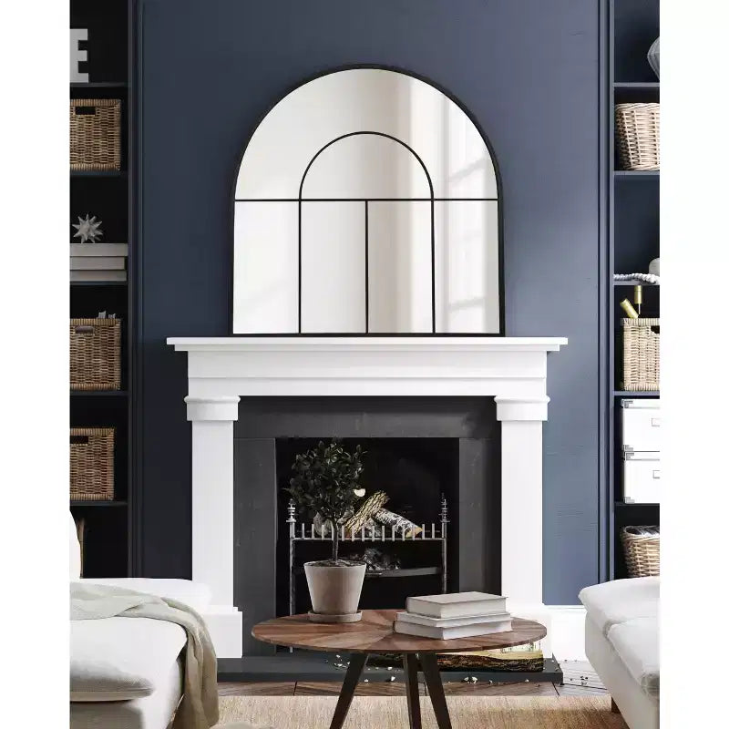 Kate and Laurel Solei Framed Arch Wall Mirror