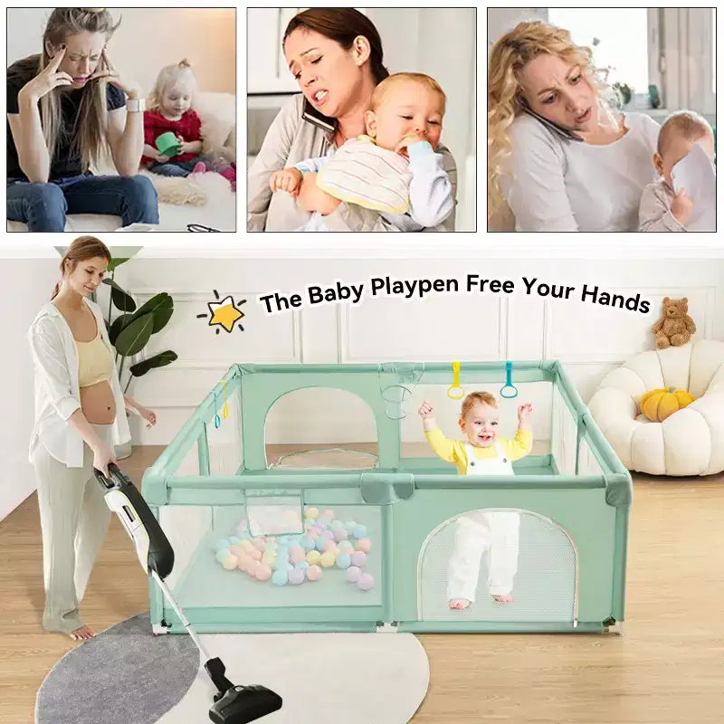 4-Panel Baby Playpen 71