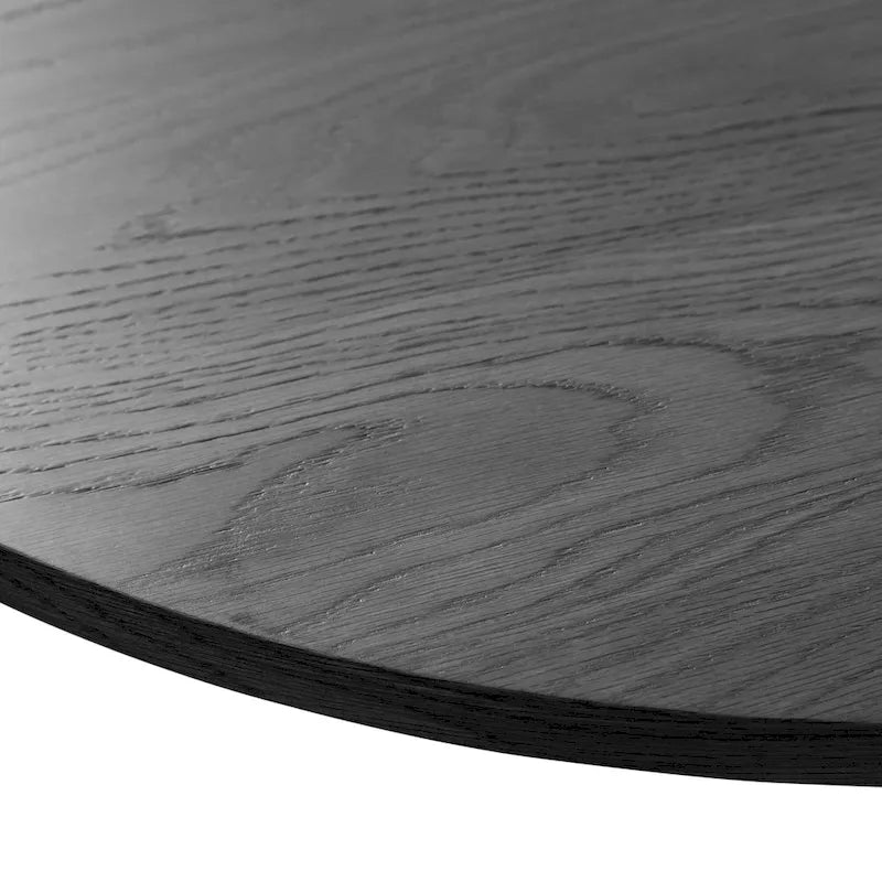 Nordic Style Solid Wood Oval Dining Table, Seats 6