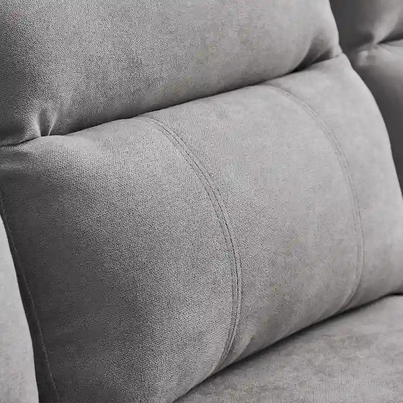 106.69 4 Seater L Shaped Reversible Sectional Sofa with Side Storage Bags