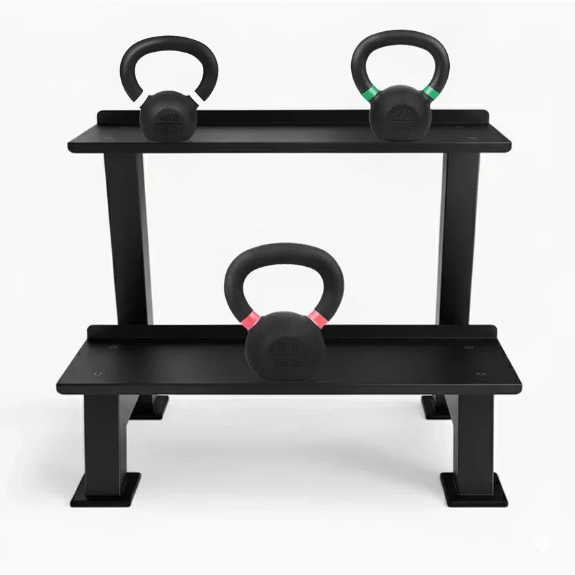 Cast Iron Kettlebells Set ¨C Solid Iron, Rust Resistant Coating, Ergonomic Grip ¨C Full Body Strength & Power Training ¨C Ideal for Home Gyms