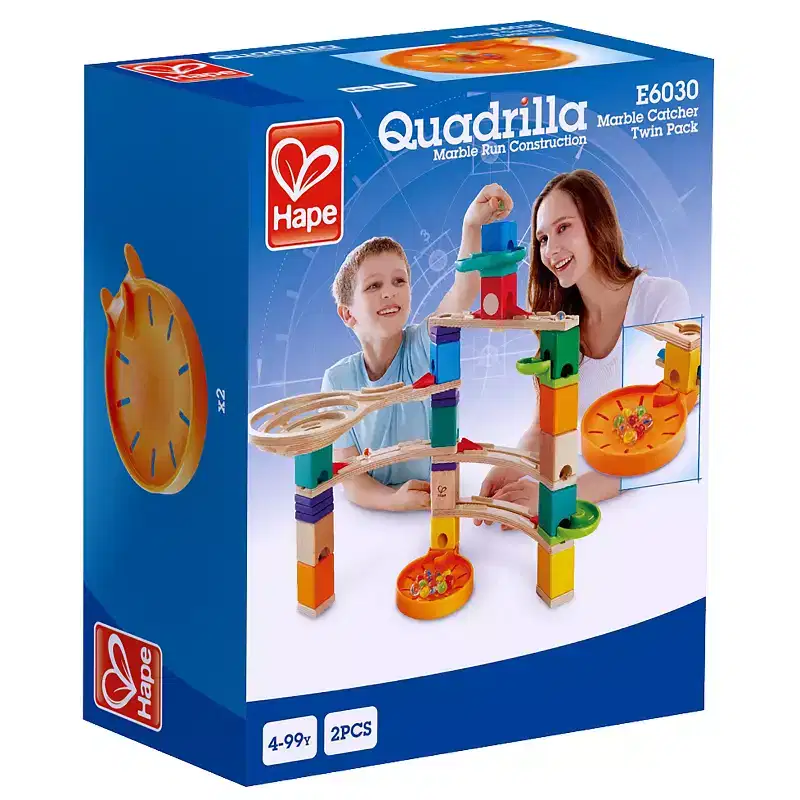 Hape: Quadrilla: Marble Catcher Twin Pack - 2 Marble Catchers, Ages 4+