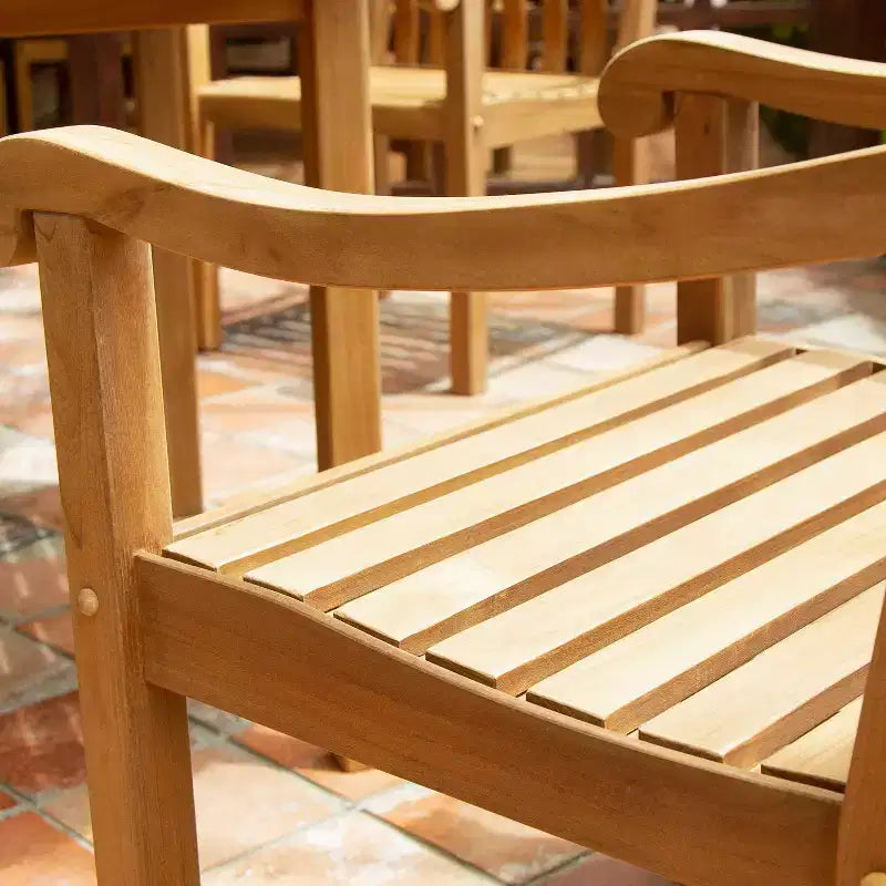 Sonoma Lane Gresham 5pc Teak Wood Outdoor Dining Set - Weather-Resistant