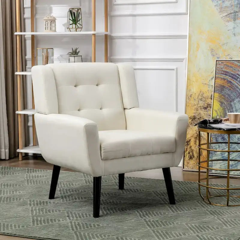 Soft Velvet Ergonomics Accent Chair for Living Room