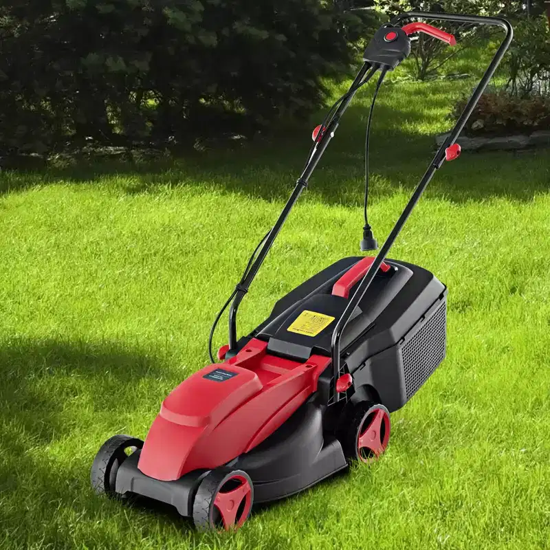 Costway Electric Corded Lawn Mower 10/12-AMP 13/14-Inch Walk-Behind Lawnmower with Collection Box