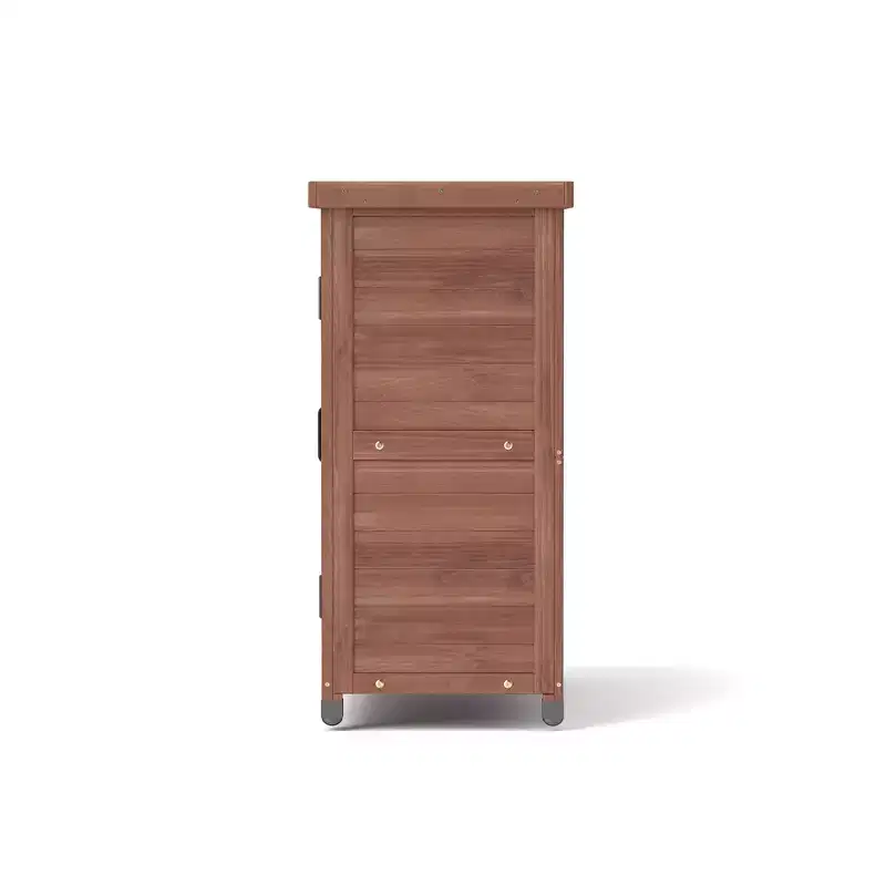 Whisen Potting Bench with Cabinet & Metal Top