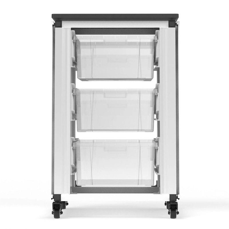Modular Classroom Storage Cabinet - 2 side-by-side modules with 6 large bins - N/A