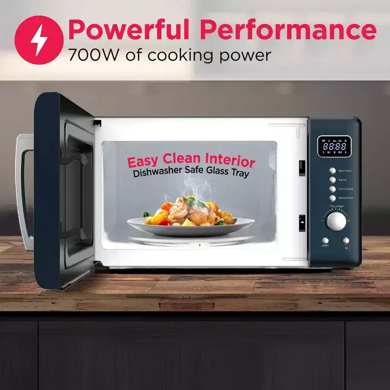Frigidaire 0.7 cu ft Retro Countertop Microwave Oven Azure