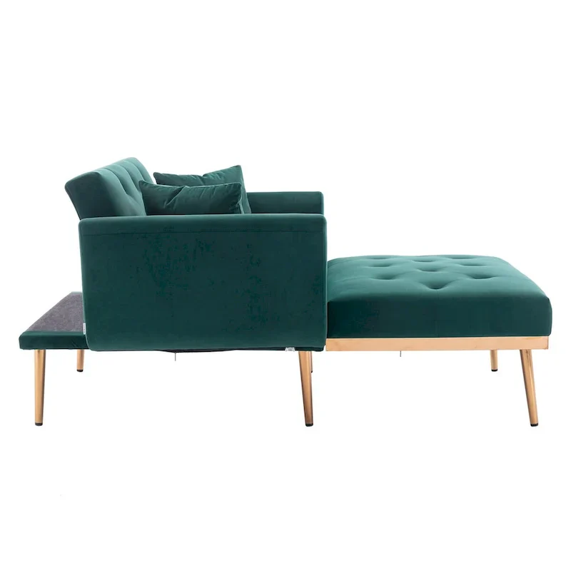 Barrel Accent Chair with Foam Padding and Velvet Upholstery