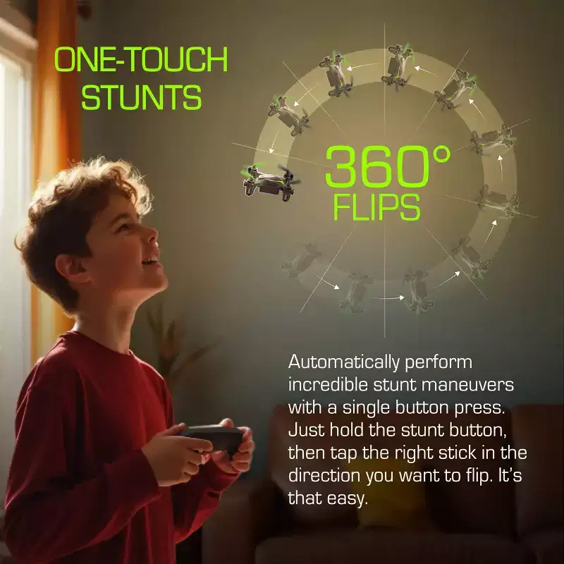 Sky Viper DASH Nano Drone: Remote Control, Beginner Skill Level, Indoor/Outdoor Use