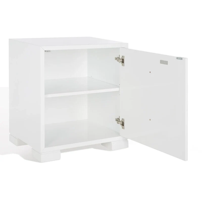 White and Gold Lacquer Chest - 24 W x 18 D x 26 H
