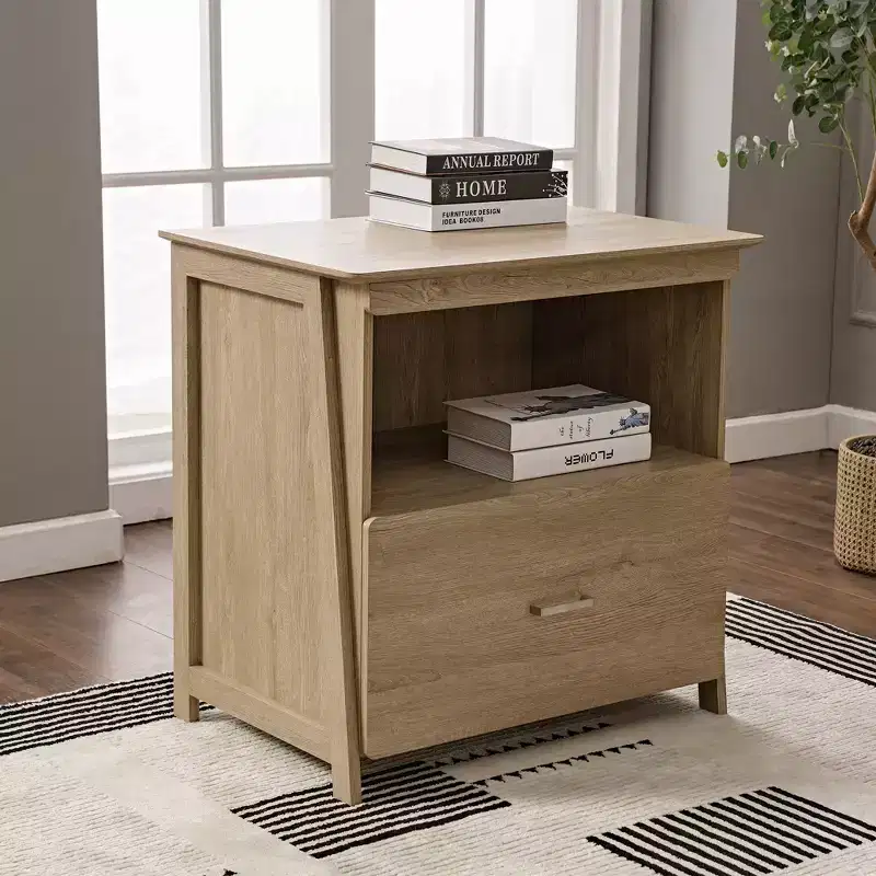 29 Display File Storage Cabinet, Oak