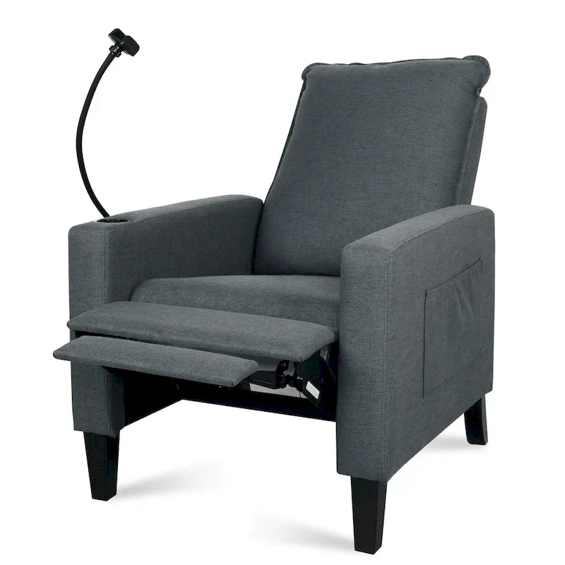 Adjustable Recliner Sofa with Cup Holder and Storage Pocket