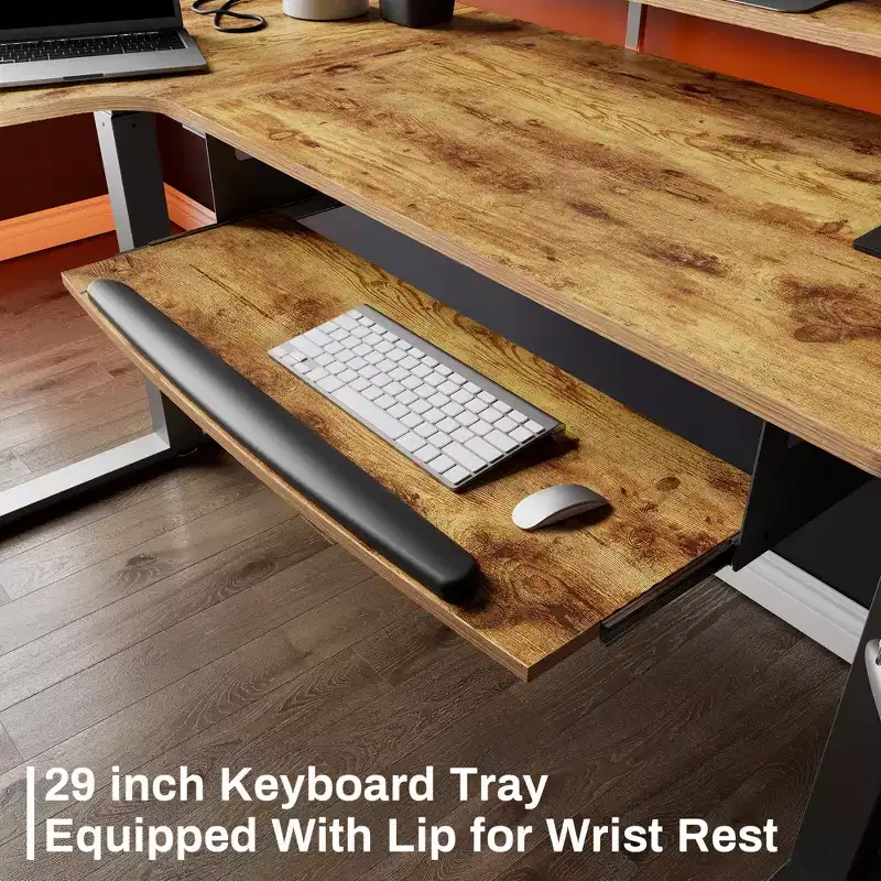 EUREKA ERGONOMIC 60x23 L Shaped Standing Desk with Accessories Set