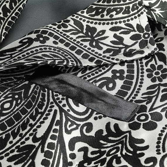 Men's Gothic Steampunk Suit Vest �C Western Waistcoat with Paisley Print